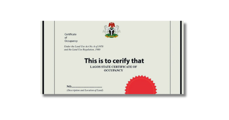 certificate of occupancy